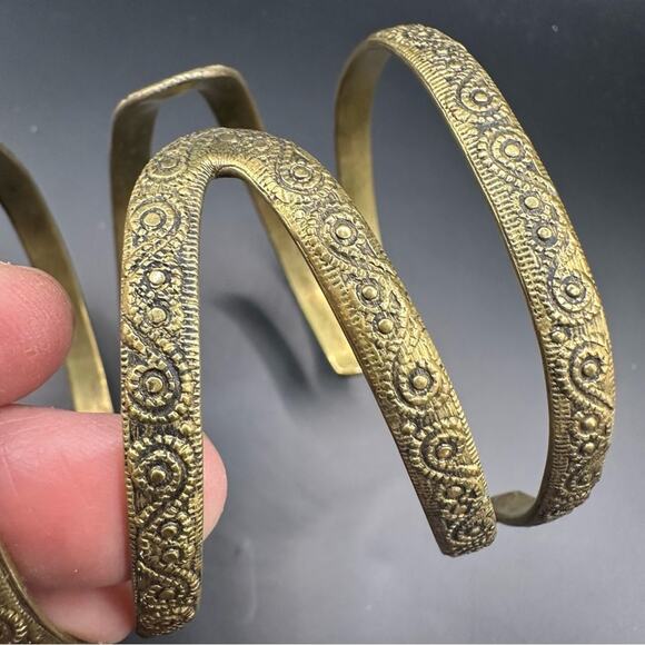 Bohemian gold tone Bracelet Statement Boho Casual Chunky Summer - Picture 7 of 10